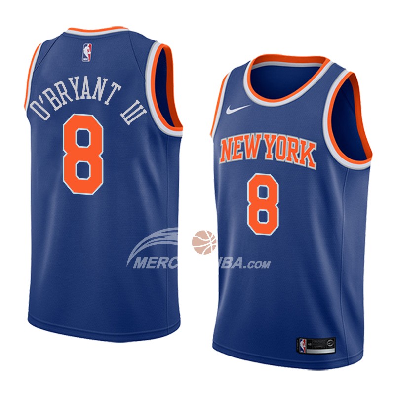 Maglia New York Knicks Johnny O'bryant Iii Icon 2018 Blu